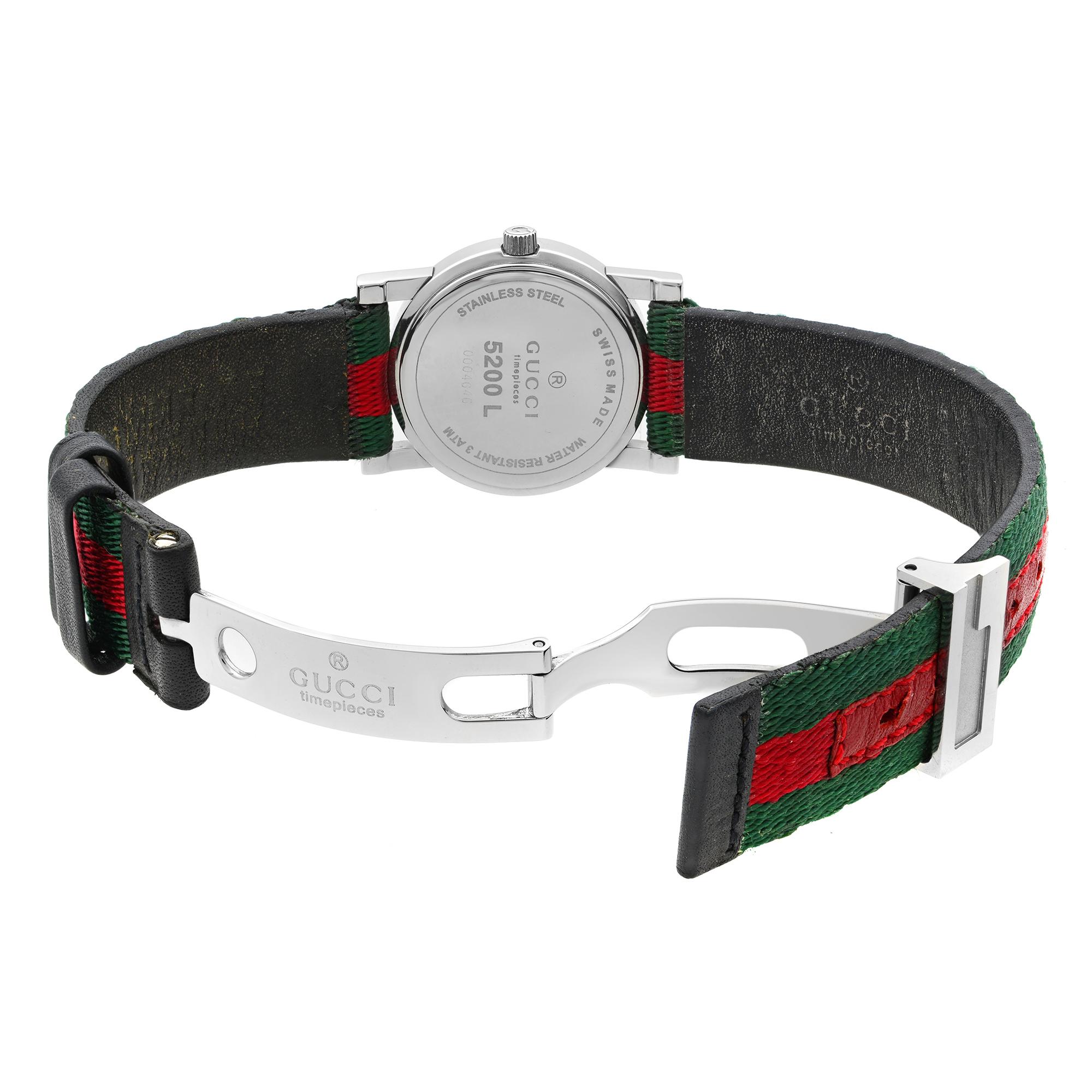 gucci red and green watch