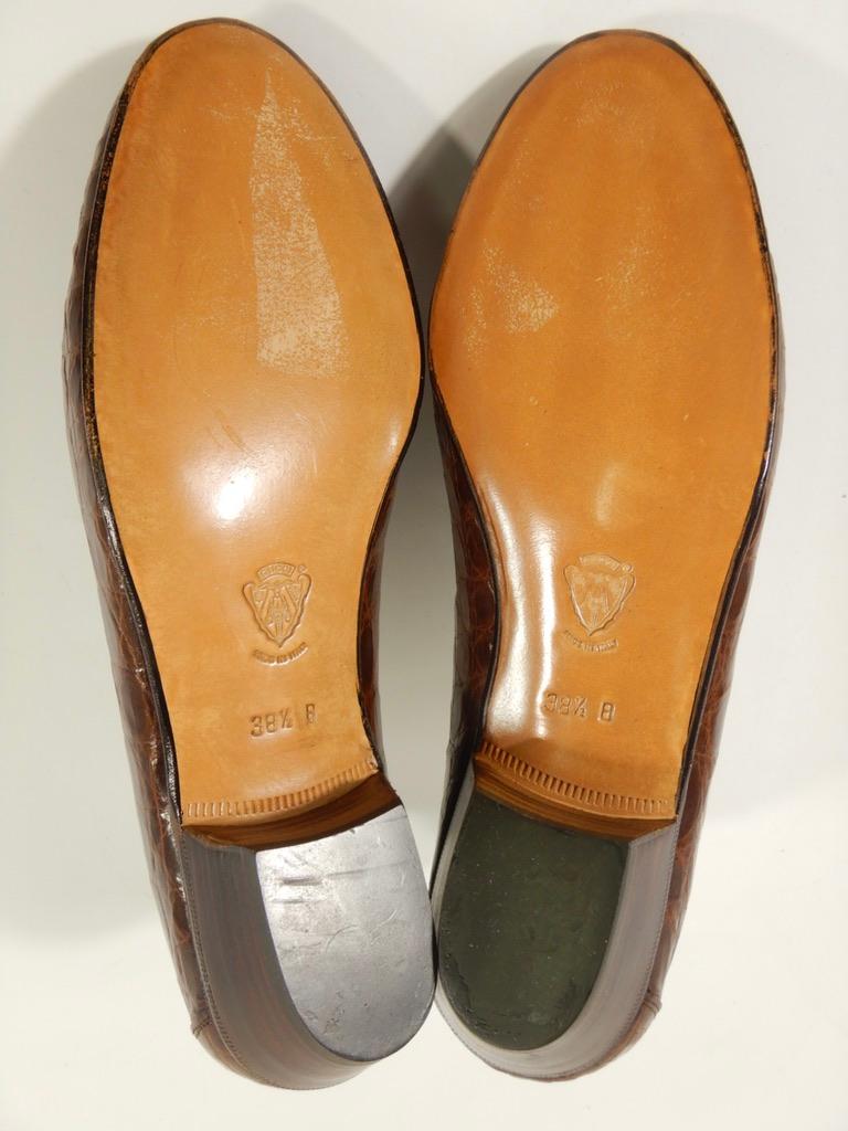 Vintage Gucci Horsebit Alligator Loafers Größe 38,5, Vintage im Angebot 7