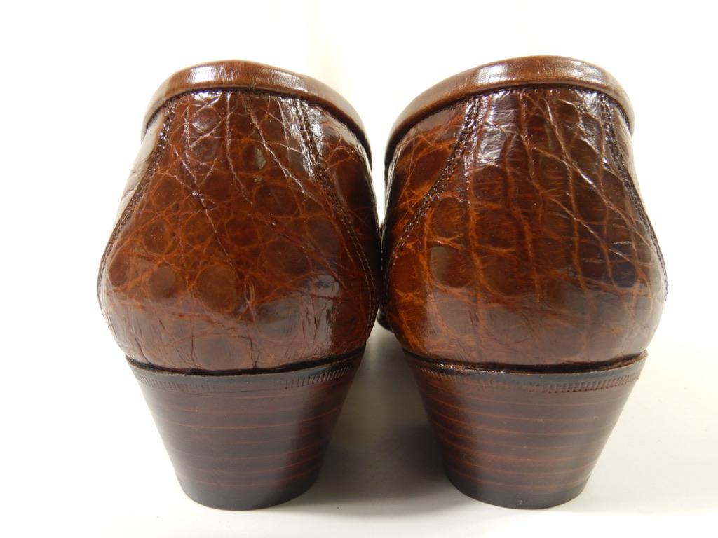 Vintage Gucci Horsebit Alligator Loafers Größe 38,5, Vintage im Angebot 3