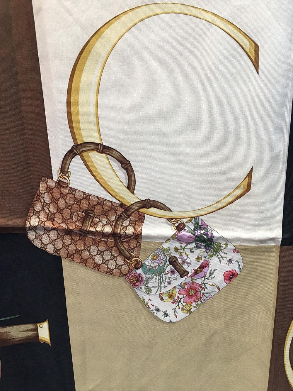 gucci butterfly scarf