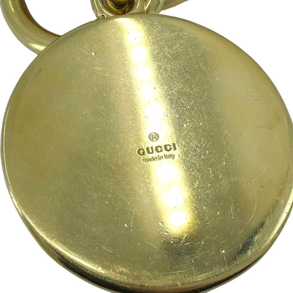 Pulsera vintage Gucci italiana de oro de 18 quilates con ojo de tigre en venta 2
