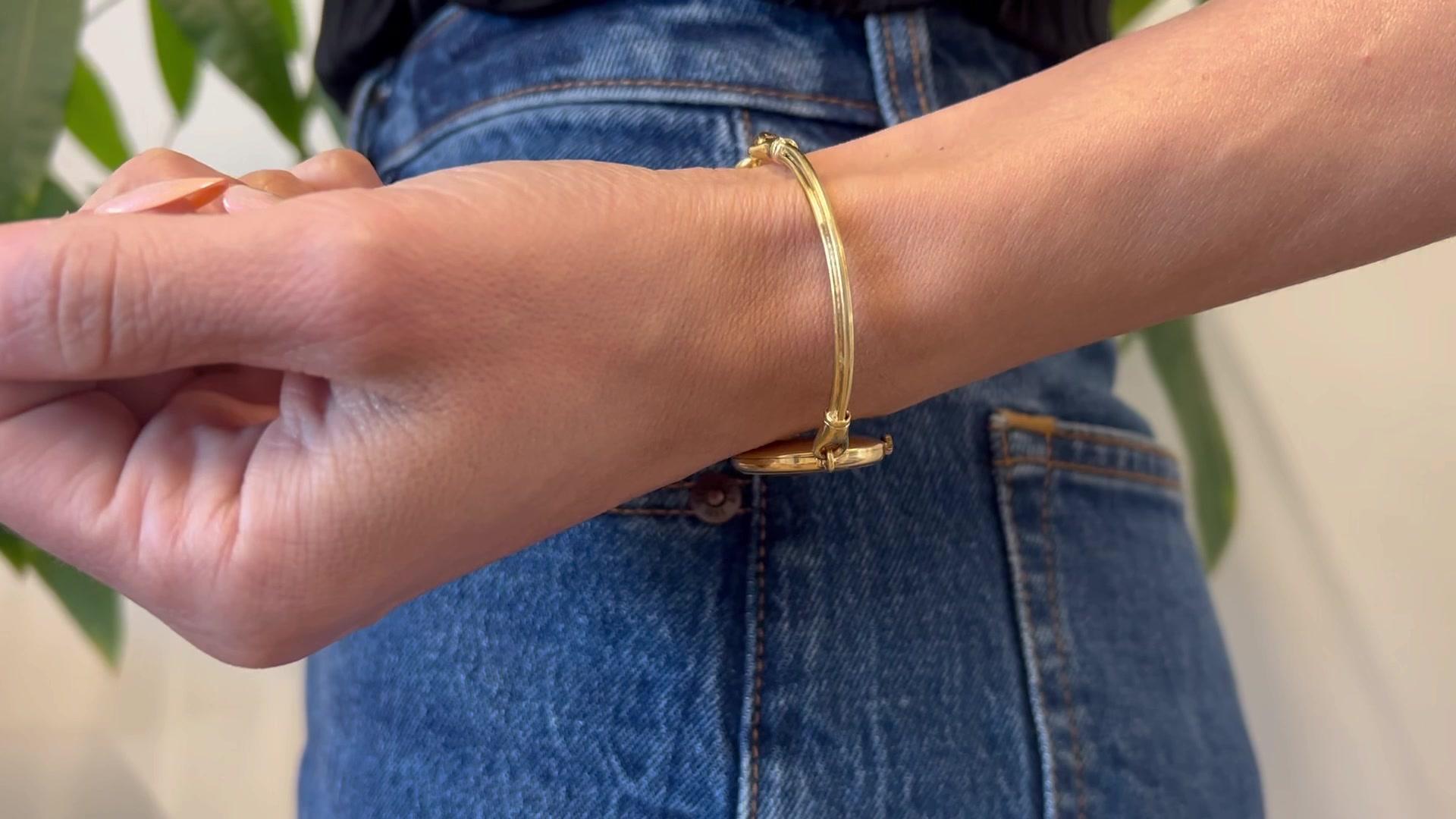 Italienische Vintage Gucci-Armbanduhr aus 18 Karat Gelbgold für Damen oder Herren