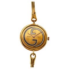 Italienische Vintage Gucci-Armbanduhr aus 18 Karat Gelbgold