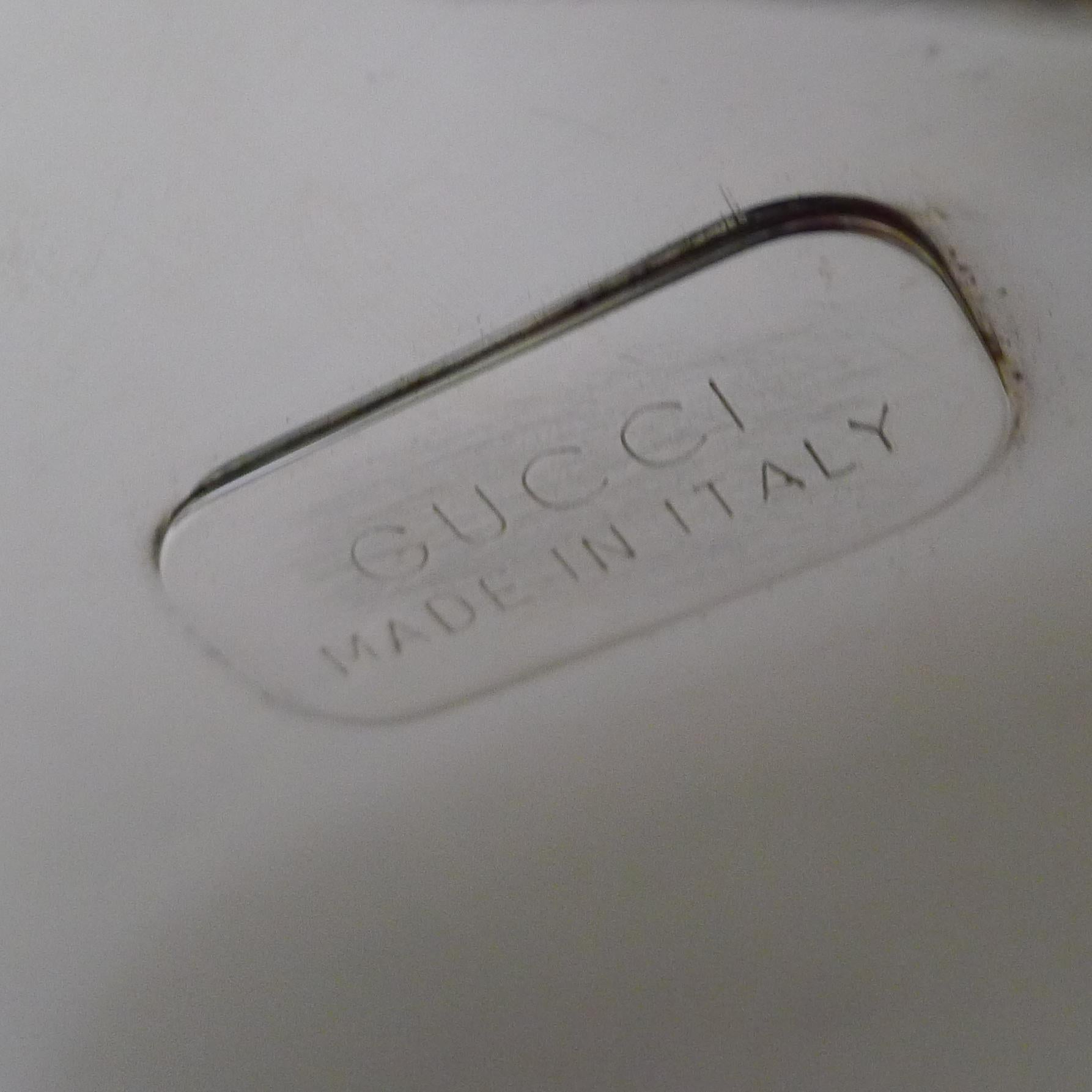 Vintage Gucci, Italia - Raro dispenser per vino / secchiello per champagne - Cintura e fibbia in vendita 9