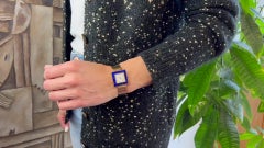 Vintage Gucci Lapis 18 Karat Yellow Gold Wristwatch