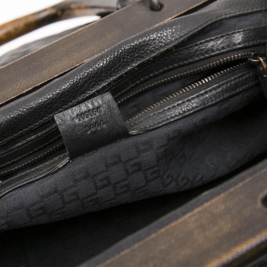 Vintage Gucci leather bag For Sale 6