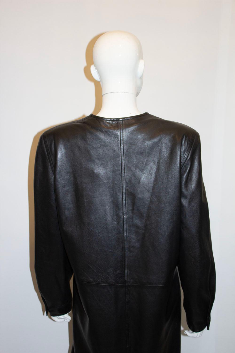 Vintage Gucci Leather Dress For Sale 1
