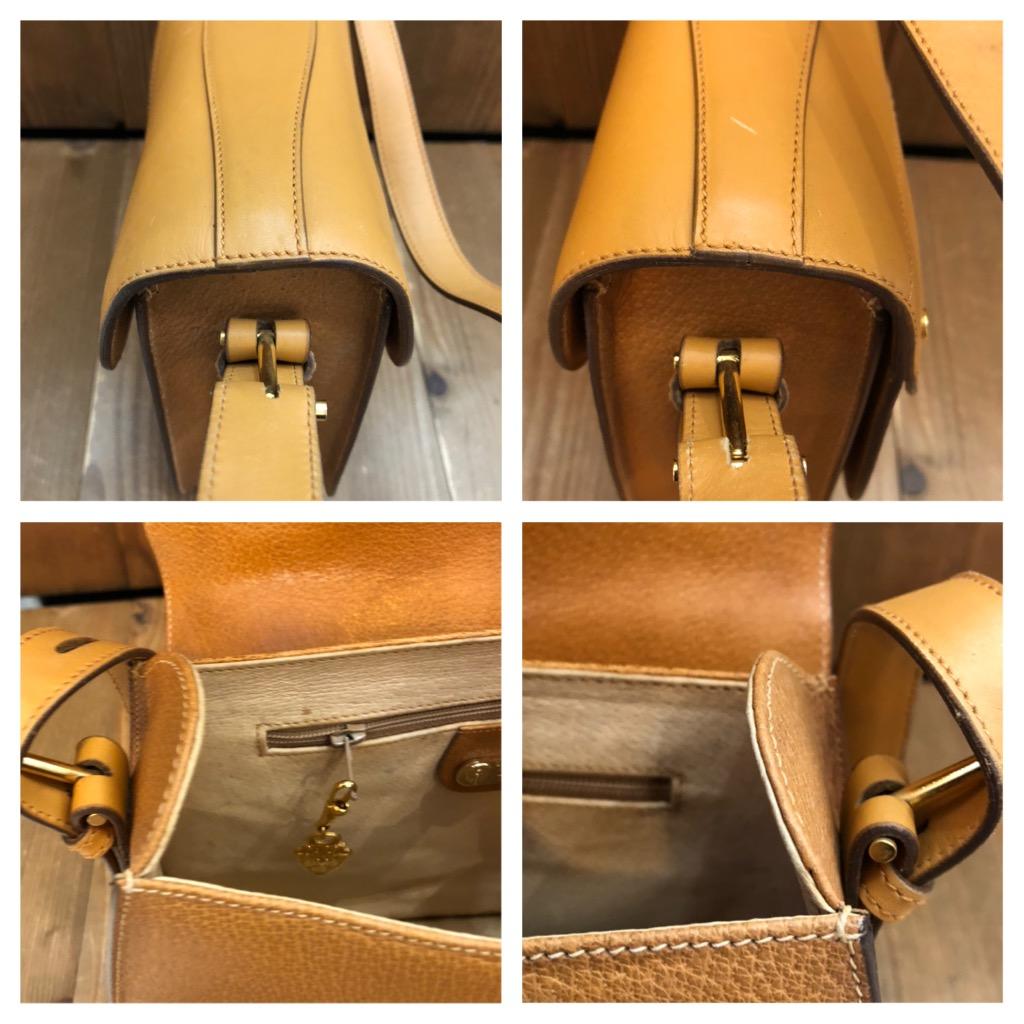 1980s Vintage GUCCI Leather Saddle Shoulder Bag Equestrian Camel Unisex For Sale 1
