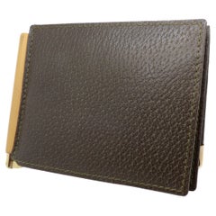 Vintage Gucci Leather Tri-Fold Wallet with Money Clip