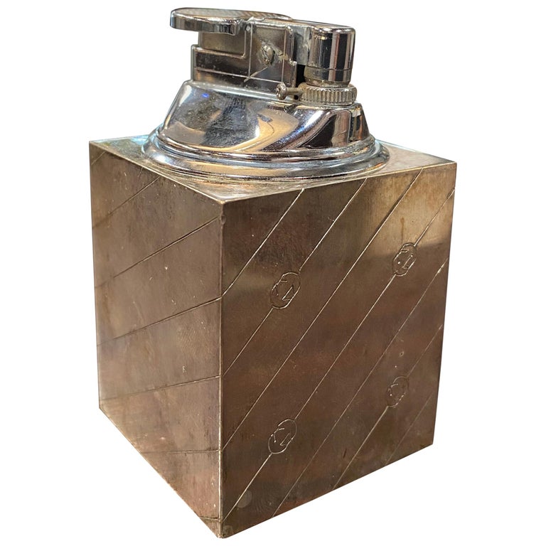 Vintage gucci lighter signed made in italy 1970s at 1stdibs gucci