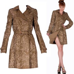 Vintage Gucci Limited Edition Embroidered and Beaded Trench Coat NWT
