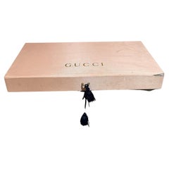 Vintage Gucci Makeup Box Lipstick Vault Beveled Mirror