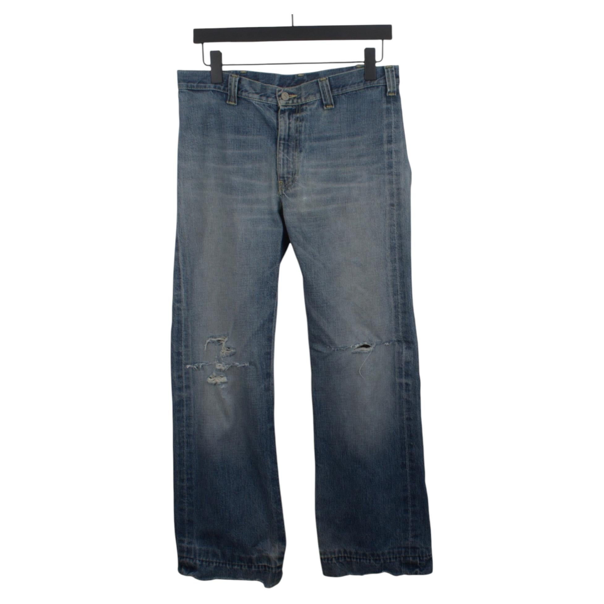 Vintage Gucci Men Jeans wide leg flare distressed Size IT48-M/L, S2015