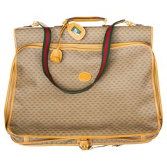 Vintage Gucci Microguccissima Coated Canvas Travel Bag