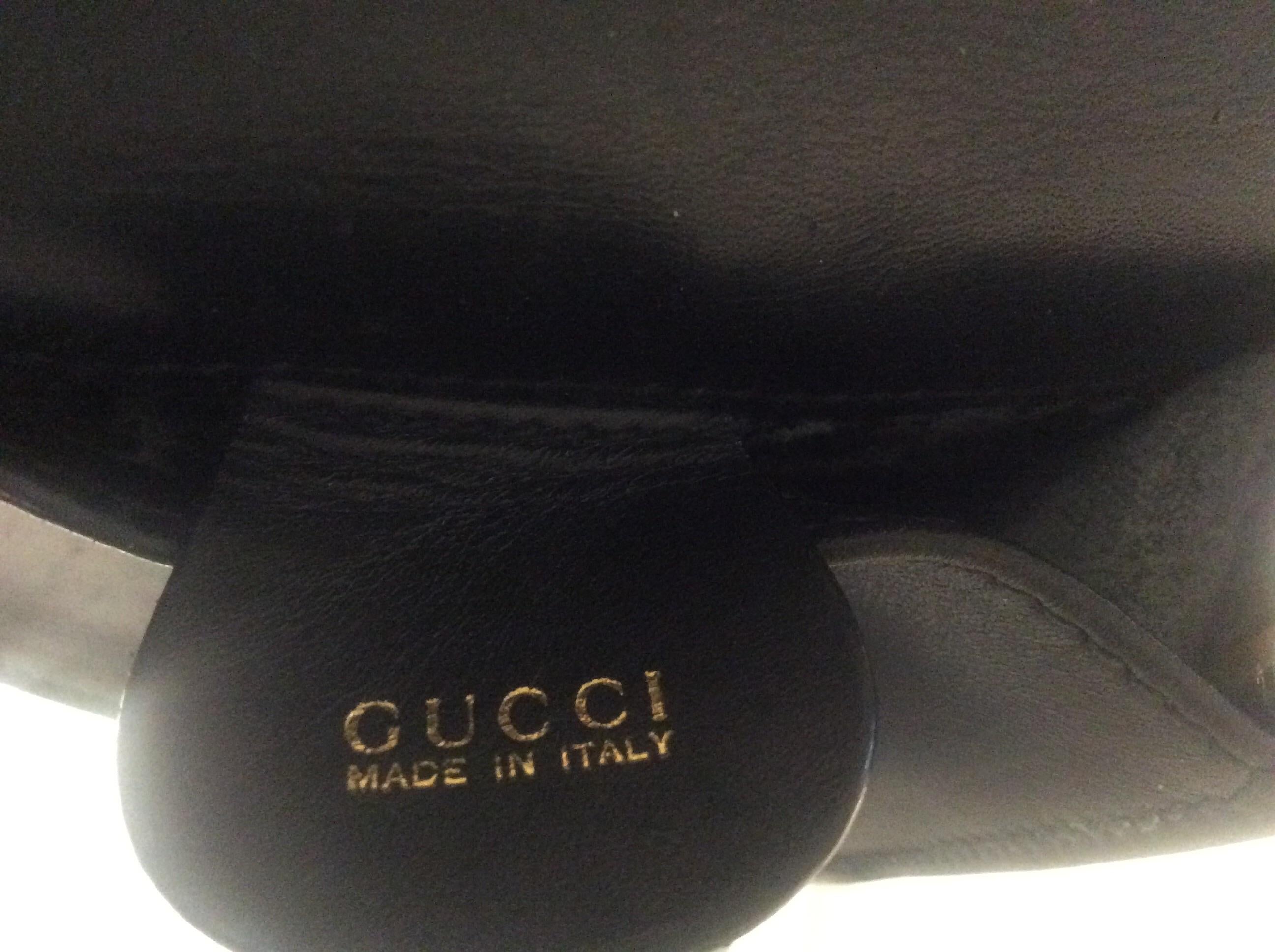 Vintage Gucci Mini 1990s Black Leather Small Minature Crossbody 90s Shoulder Bag 6