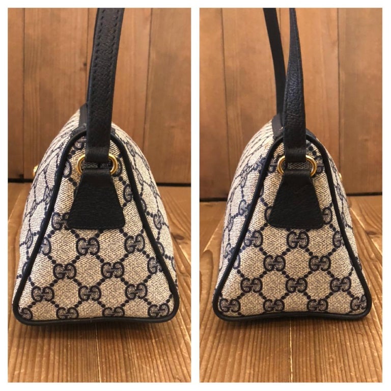 Gucci Vintage Monogram Triangle Crossbody Bag