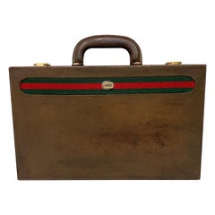 Vintage Gucci Monogram Poker/Gambling Set in Original Case — Italy, c.1980s