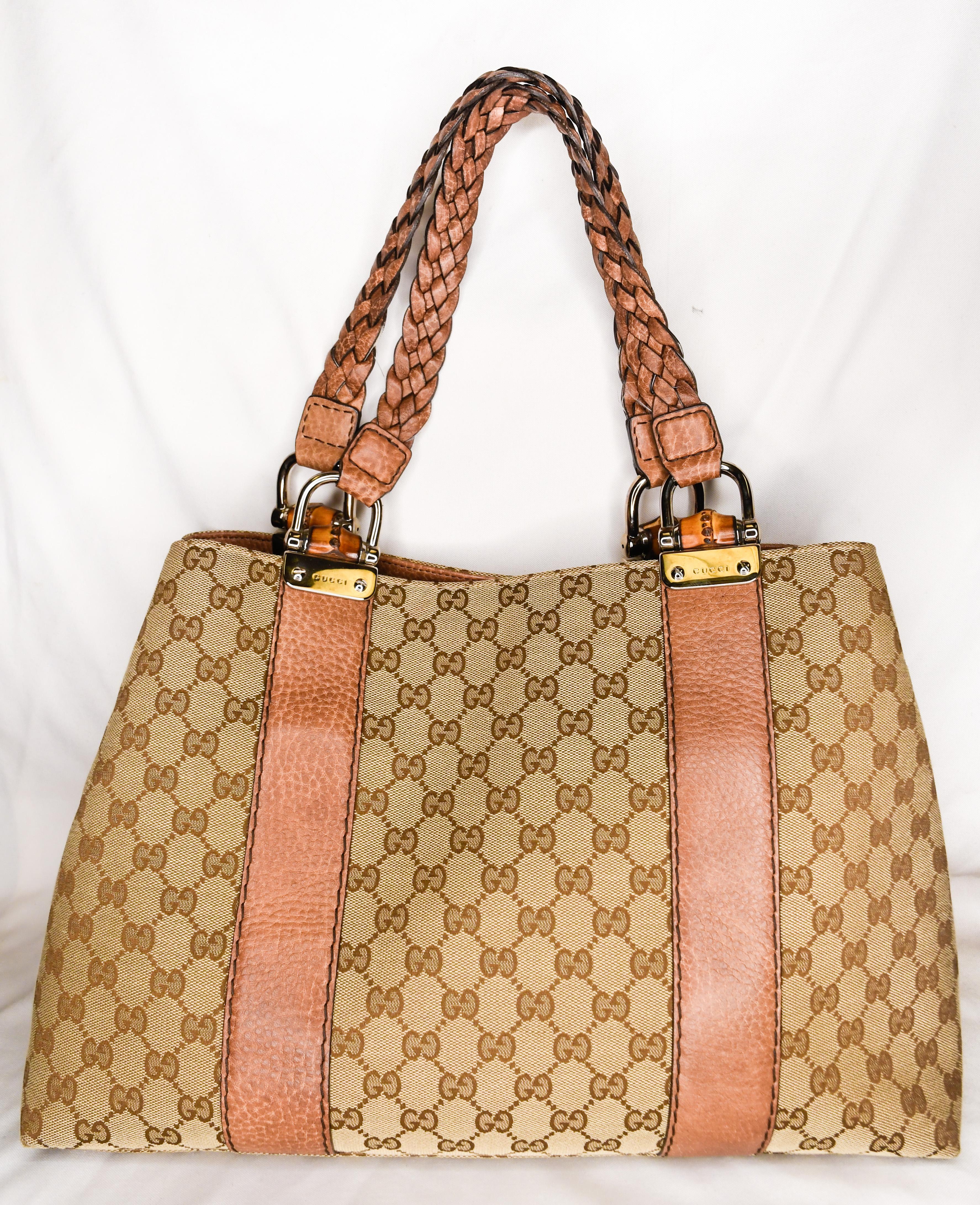 gucci bag with braided handle
