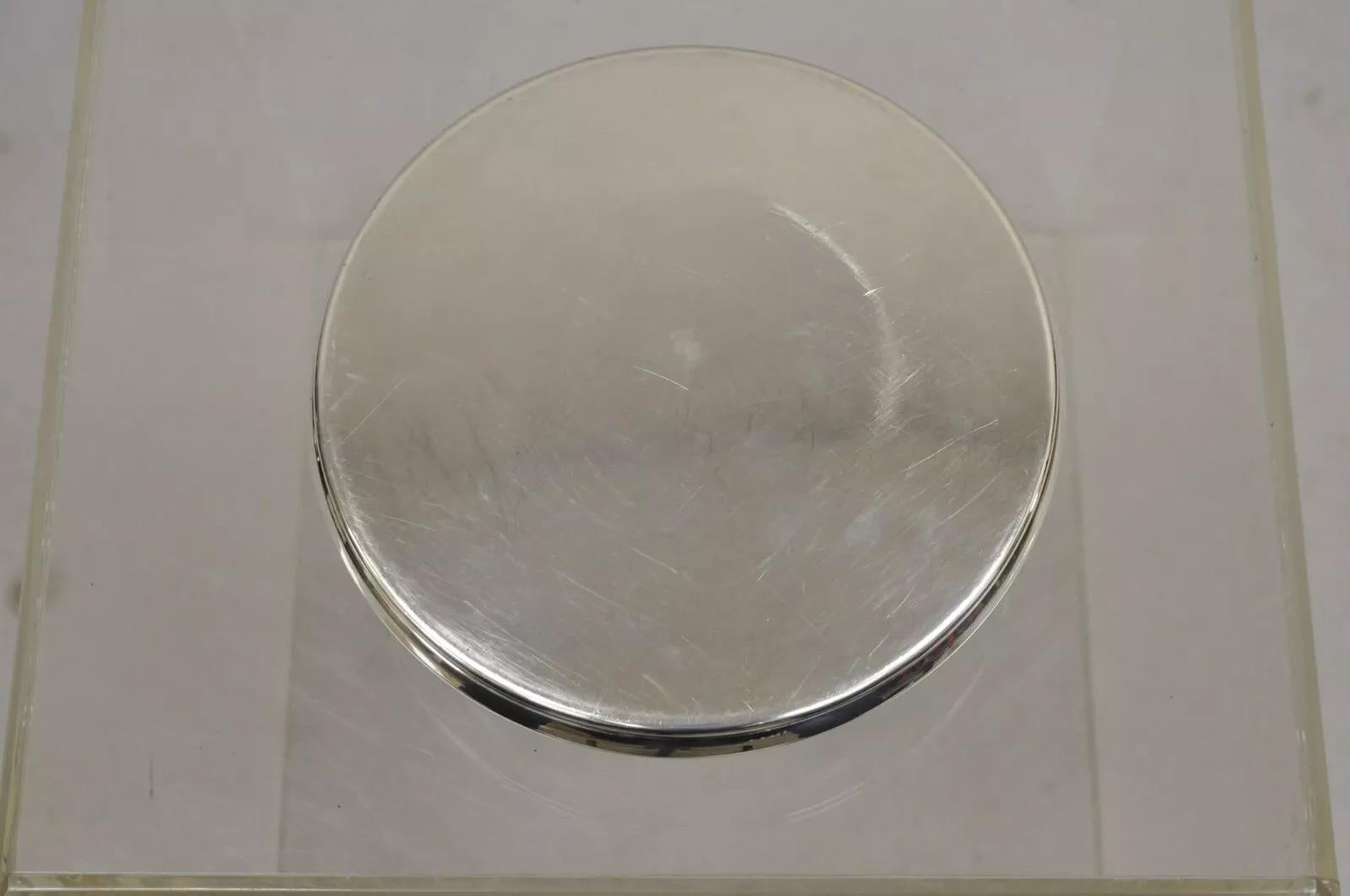 Vintage Gucci Nautical Ship Anchor Modern Silver Plated Champagne Bottle Coaster 4