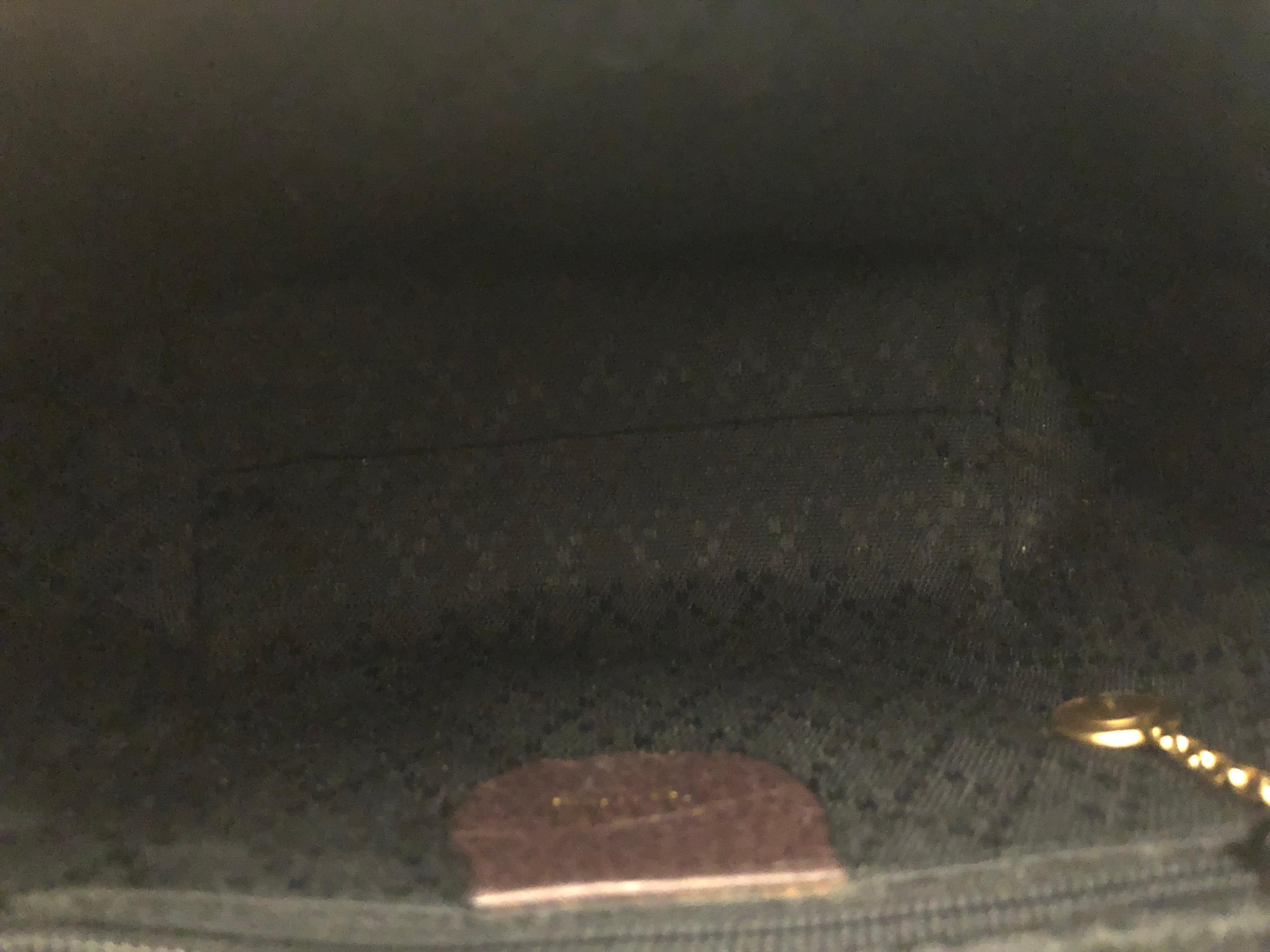 dark brown suede handbag