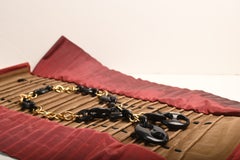 Vintage Gucci Necklace, Wood and 18k Yellow Gold, Circa 1950