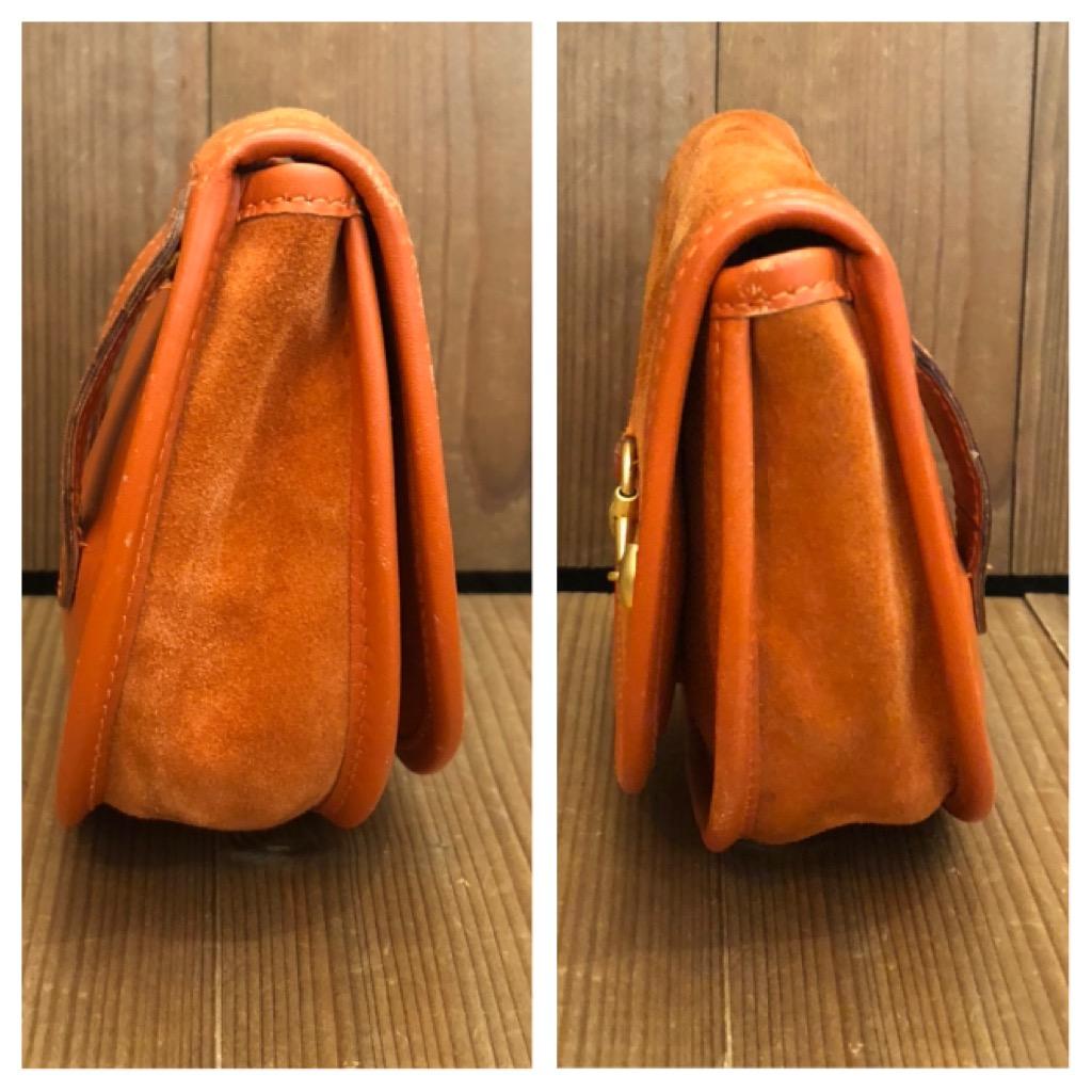 Vintage GUCCI Orange Suede Horsebit Belt Bag 2