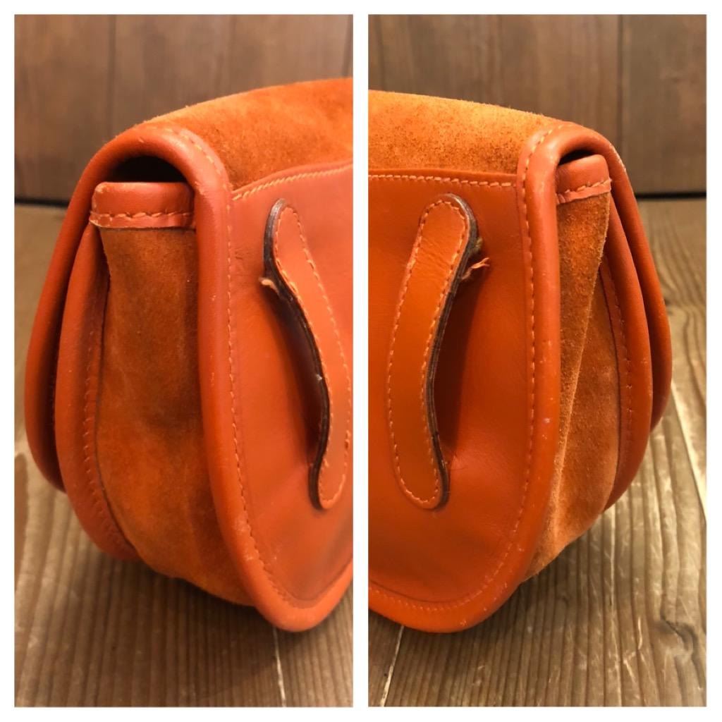 Vintage GUCCI Orange Suede Horsebit Belt Bag 3