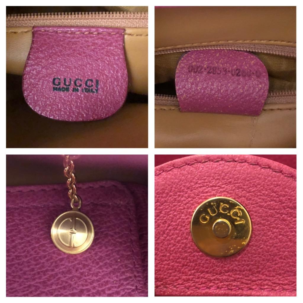 Women's or Men's Vintage GUCCI Diana Tote Bamboo Tote Bag Suede Leather Hot Pink (Medium)