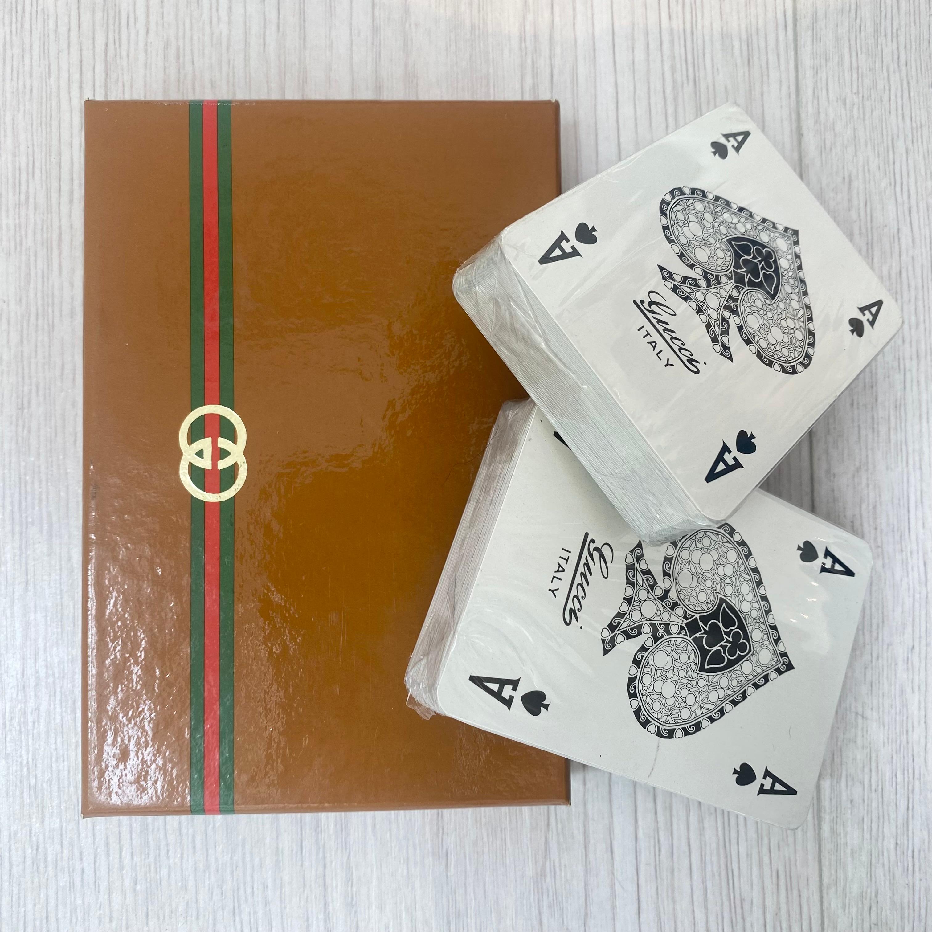 Vintage Gucci Playing Cards, 1980s Italy For Sale 1
