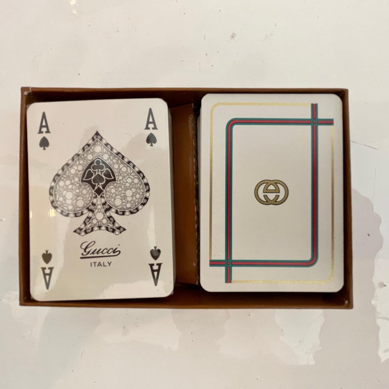 Gucci Gucci set vintage board games cards and dice Sherry line - '10s