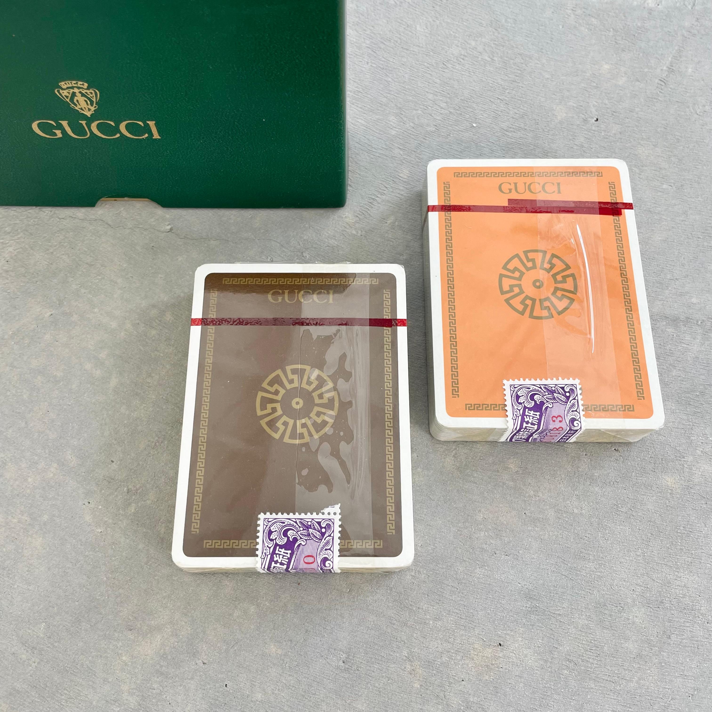 gucci playing cards case