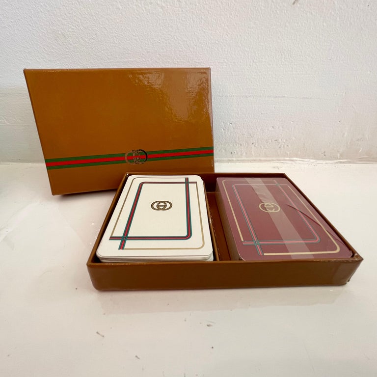 Vintage Gucci Playing Cards at 1stDibs  racy playing cards, gucci play  cards, gucci playing cards case