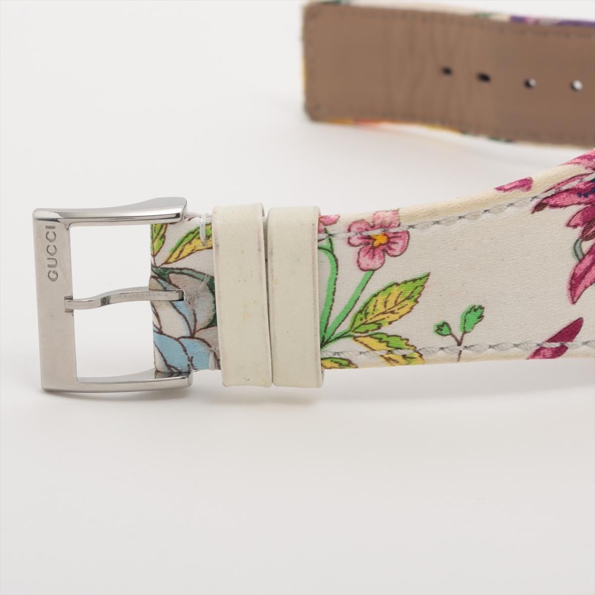 Reloj GUCCI Vintage 104 de cuarzo. Gucci Diamantes y Flor Colorido Señoras. en venta 3