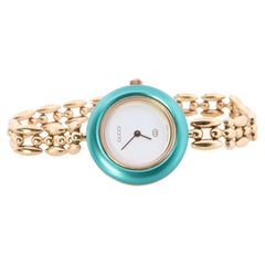 Vintage GUCCI Quarz 11/12 Uhr. Gucci Multiple BEZEL Damen Gold Armbanduhr