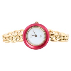 Vintage GUCCI Quartz 11/12 Watch. Gucci Multiple BEZEL Ladies Gold wristwatch