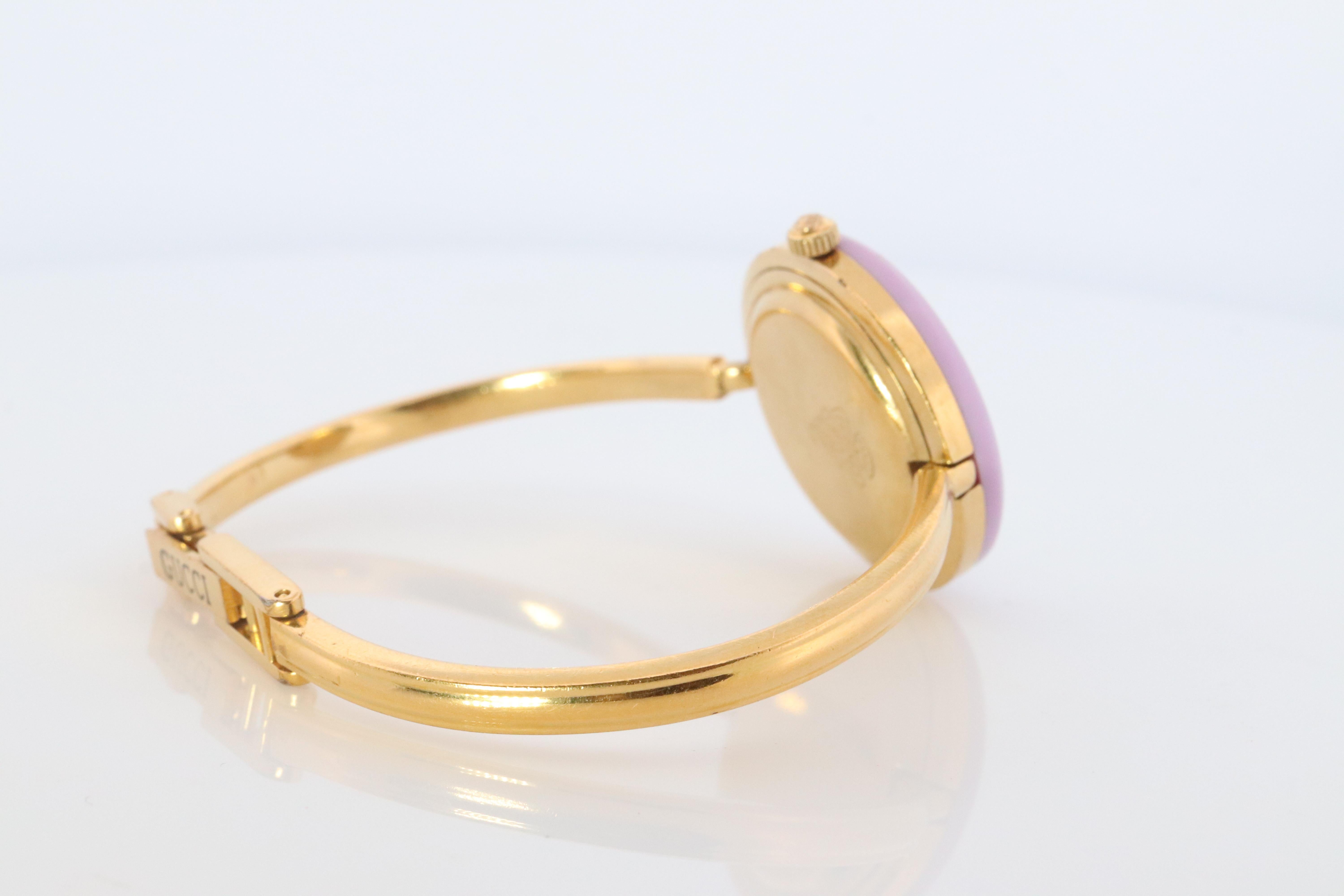 Vintage GUCCI Quartz 11/12.2  Watch. Gucci Ladies Bangle Interchange Bezel watch 1