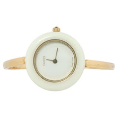 Vintage GUCCI Quartz 11/12.2  Watch. Gucci Ladies Bangle Interchange Bezel watch