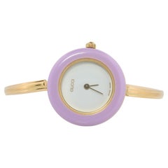 Vintage GUCCI Quartz 11/12.2  Watch. Gucci Ladies Bangle Interchange Bezel watch