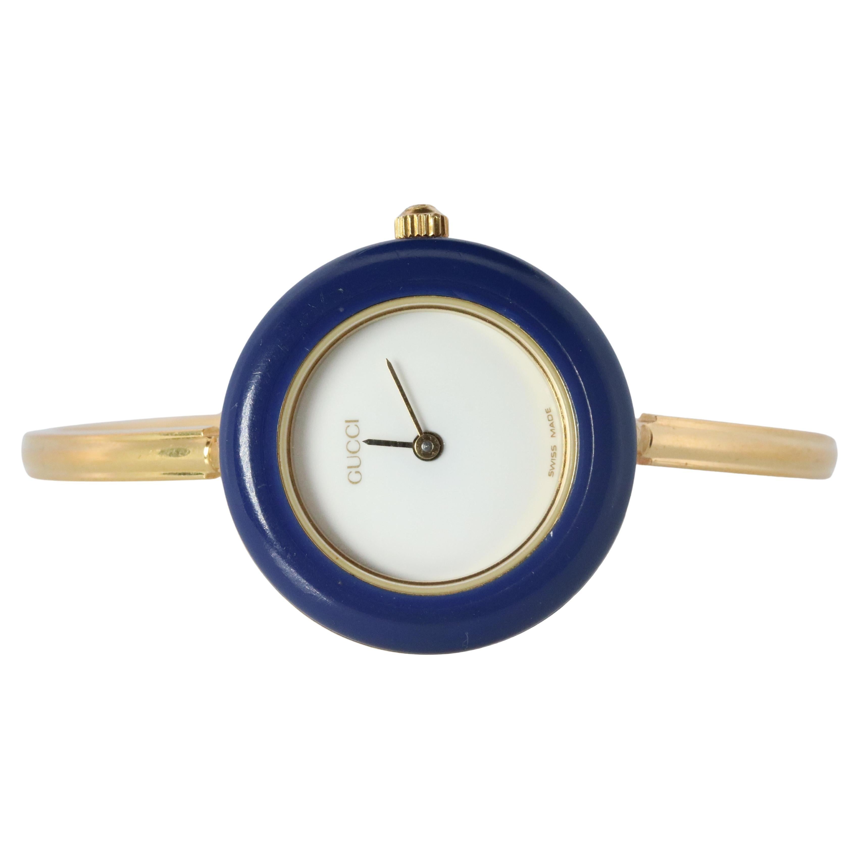 Vintage GUCCI Cuarzo 11/12.2  Observa. Reloj Gucci Ladies Bangle Bisel Intercambiable