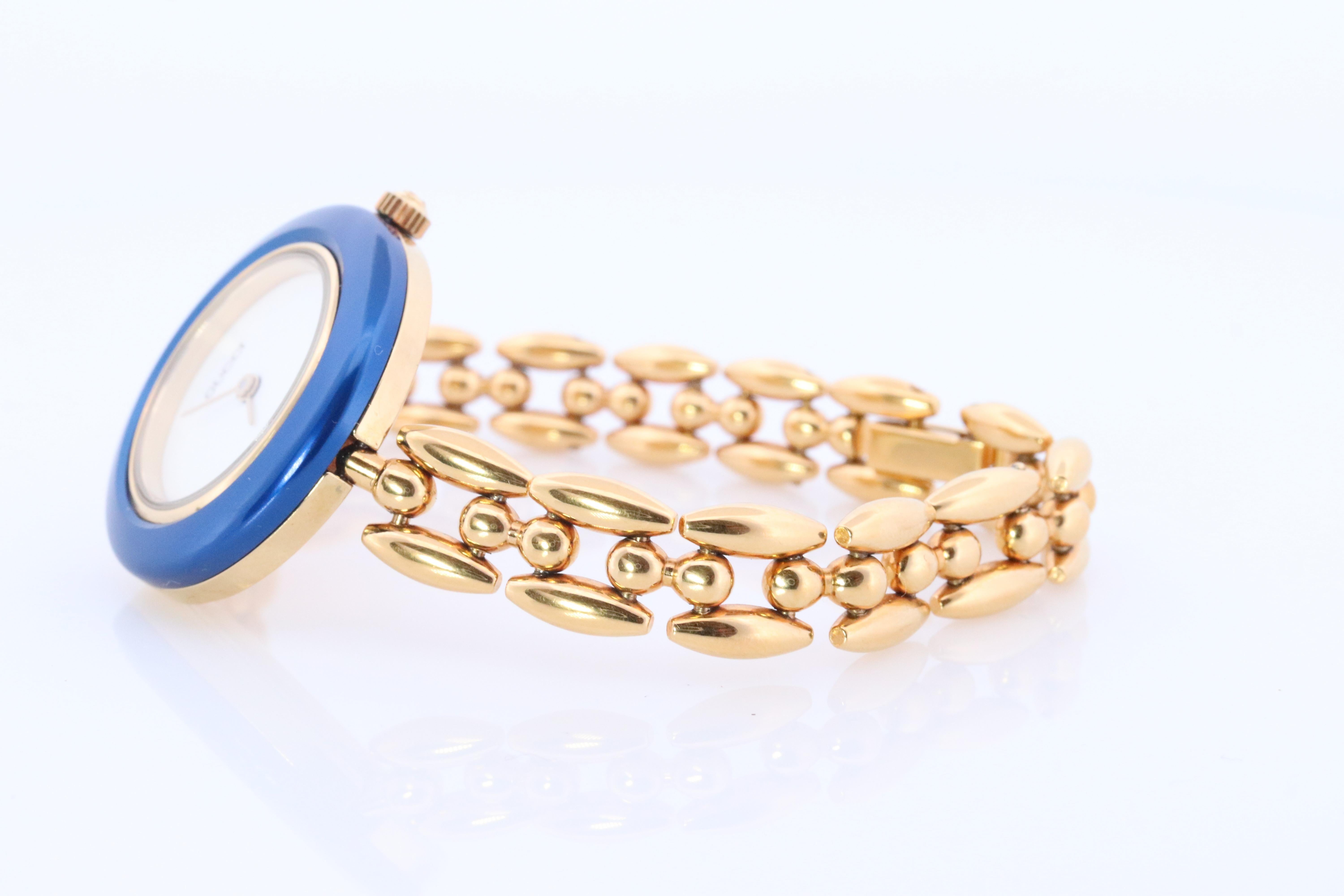 Vintage GUCCI Quarz 11/12.2 Uhr. Gucci Multiple BEZEL Damen Gold Armbanduhr im Zustand „Gut“ in Port Charlotte, FL