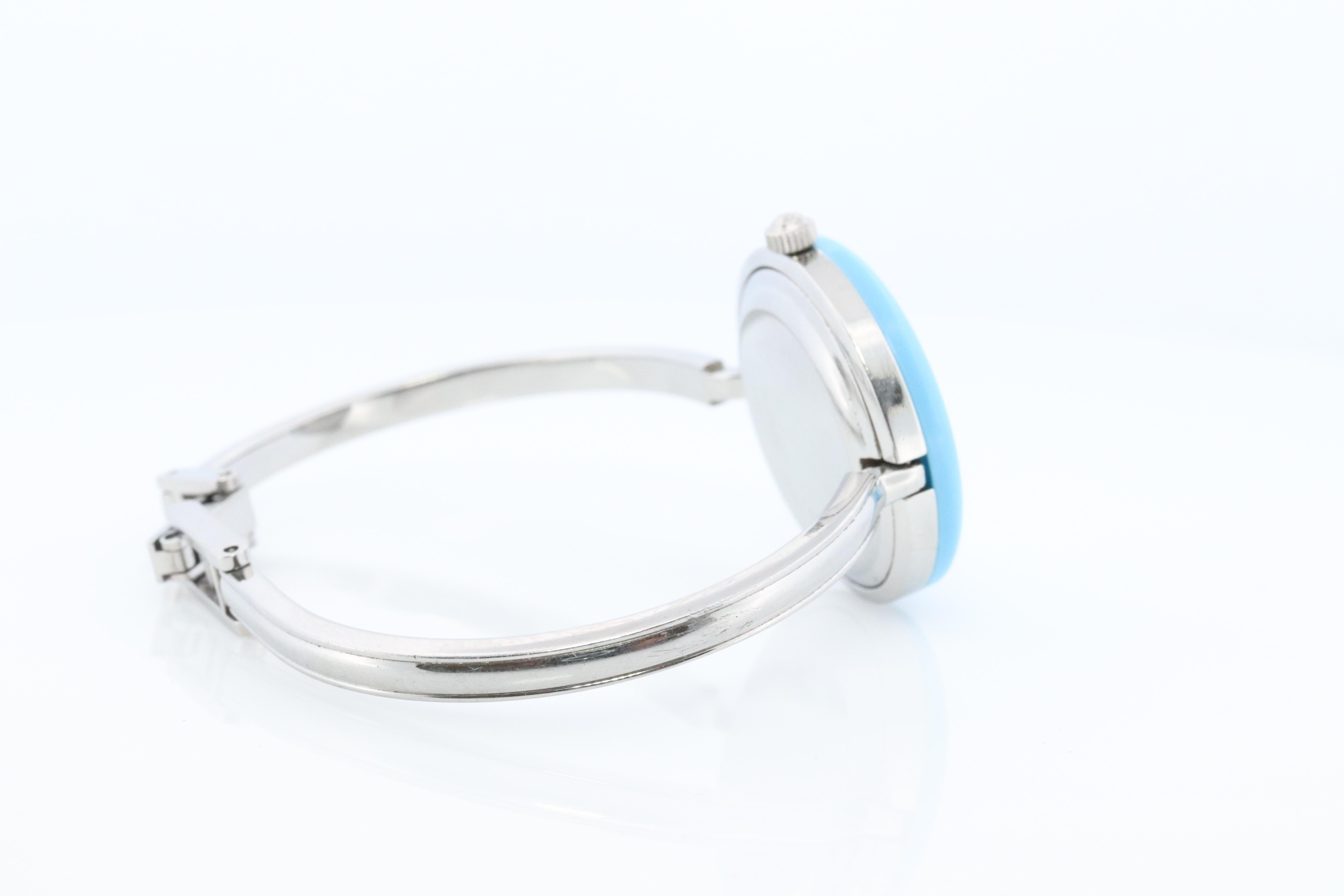 Vintage GUCCI Quarz 11/12.2L Uhr Bezels Gucci Damen Silber Armreif Armbanduhr, Vintage 3