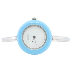 Vintage GUCCI Quarz 11/12.2L Uhr Bezels Gucci Damen Silber Armreif Armbanduhr, Vintage