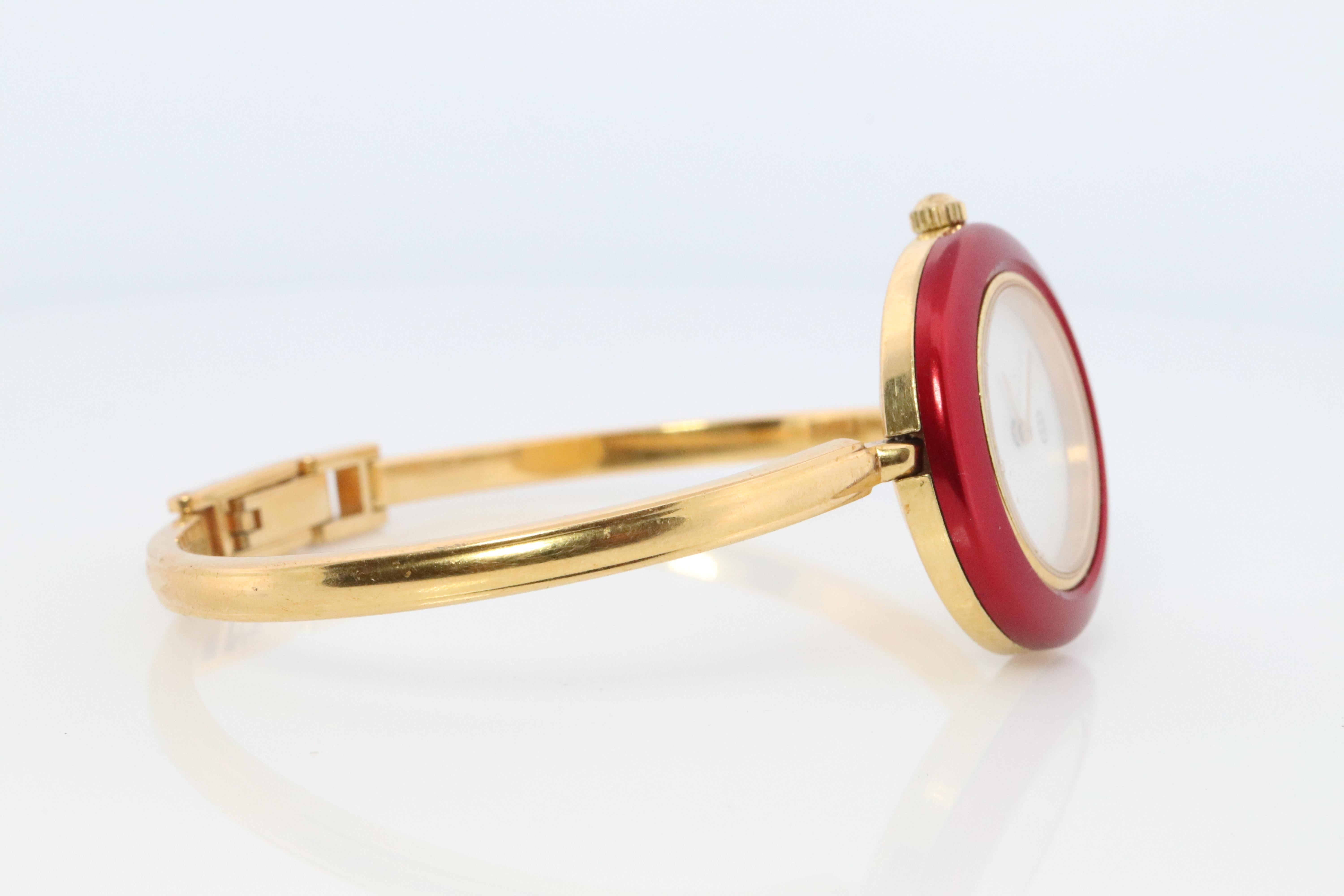 Vintage GUCCI Quarz 1100L Uhr Farbe Bezels Gucci Damen Armreif Armbanduhr, Vintage 1