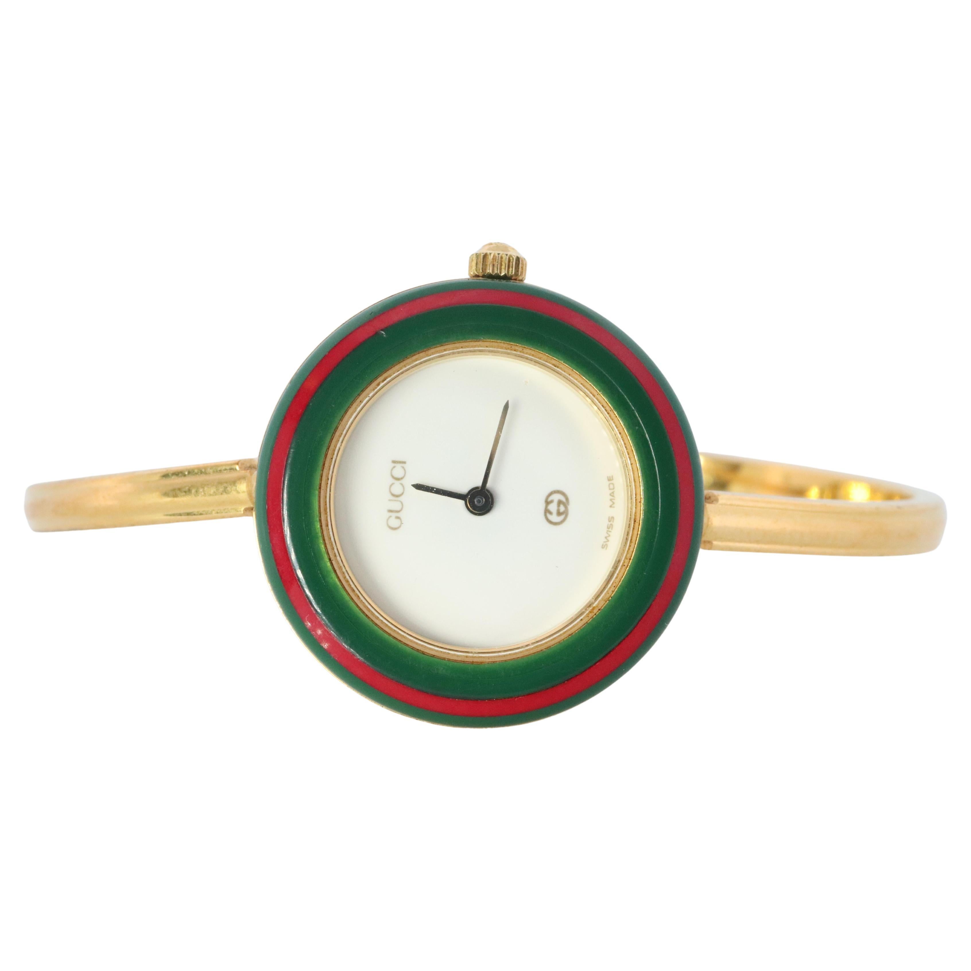 GUCCI チェンジベゼル　レディース時計　ヴィンテージ 超目玉】 GUCCI】ヴィンテージ グッチ チェンジベゼル 11/12.2