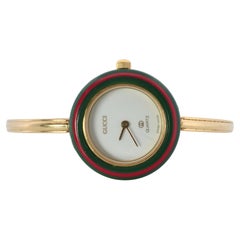Vintage GUCCI Quartz 1100L Watch Color Bezels Gucci Ladies Bangle wristwatch