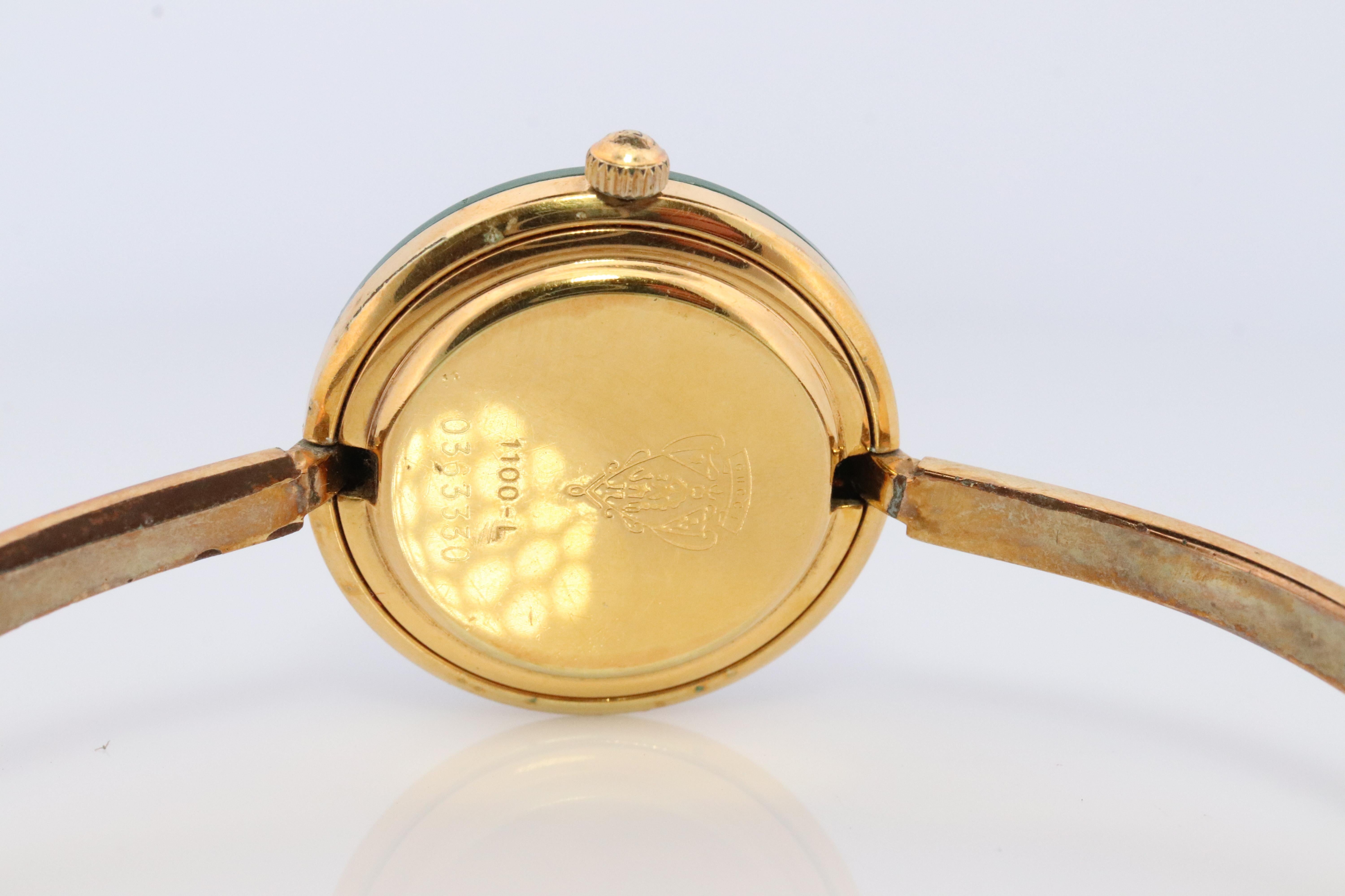 Vintage GUCCI Quarz 1100L Uhr Zeitmesser. Gucci Damenarmbanduhr mit Box 2