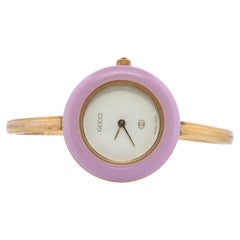 Vintage GUCCI Quartz 1100L Watch Timepiece. Gucci Ladies Bangle watch with BOX
