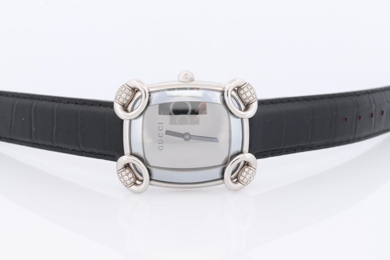 Vintage GUCCI Quartz 117.5 Watch. Gucci Diamond Horsebit 