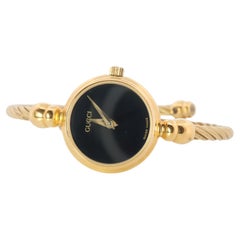 Vintage GUCCI Quartz 2700.2.L  Watch. Gucci Ladies Bangle Gold Tone Wristwatch