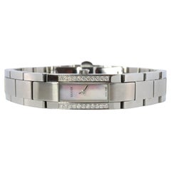 Vintage GUCCI Quartz 4600L Watch. Gucci Diamond MOP Ladies. Box and Papers